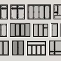 Chinese-style window new Chinese-style window antique window casement window bay window floor-to-ceiling window 3d model