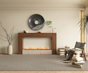 Silent Fireplace 3d model