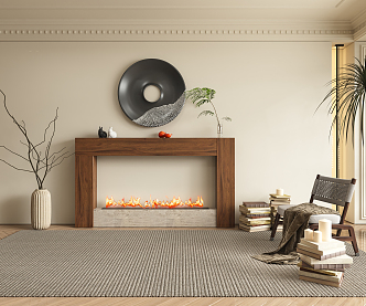 Silent Fireplace 3d model