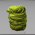 Bright Yellow Stacked Yarn Ball Soft Texture Household Item For Crafting And Knitting