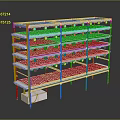 5 Tier Metal Storage Shelving Unit with Sturdy Frame for Home Garage Organization