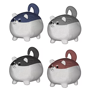 Modern sofa stool child seat child toy seat stool 3d model