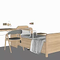 Medical Bed with Wooden Frame Side Rails and Modern Design for Hospital Patient Care