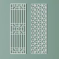 Modern Tech Exhibition Hall With Laser Cut Geometric Pattern Decorative Screens