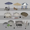 Functional And Decorative Patio Umbrellas For Outdoor Spaces With Chairs And Tables