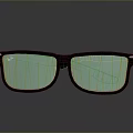 Stylish Black Frame Sunglasses With Green Reflective Lenses For Daily Use