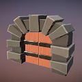 Medieval Arched Door Design With Gray Stone Frames Wooden Panels And Metal Knockers