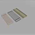 Soft Padded Mats With Beige Gray Dark Green Rolled And Flat Designs