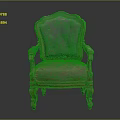 Vintage Burgundy Velvet Accent Chair With Tufted Back And Carved Wooden Arms