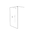 Modern Shower Sauna With Glass Partition Handheld Showerhead And Base