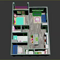 The provided image focuses on a house floor plan with rooms like living room bedroom kitchen and bathroom, containing no animal-related information, so it's impossible to generate an animal-themed title based on the image.