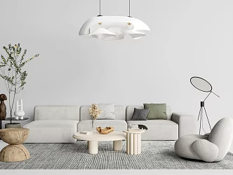 Modern Sofa Coffee Table Combination Fashion Sofa Coffee Table Combination 3d model