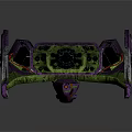 Purple Green Water Transport Vehicle With Mechanical Design And Unique Structure