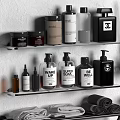 Bathroom Toiletries Organizer with Shelves Towels Soap Dishes and Toothbrush Holder