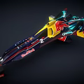 Red Bull Racing Car With Colorful Aerodynamic Design And Toyota Branding