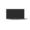 Modern Slim Flat Screen Television With Sleek Silver Stand And Black