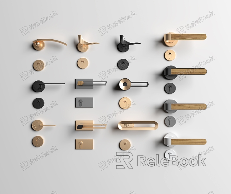 Modern door handle hardware door handle handle model