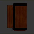 Vintage Wooden Furniture Cabinet With Red Top Open Door And Grille Design Details