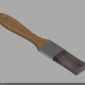 Essential Household Brush With Wooden Handle Metal Ferrule And Durable Bristles