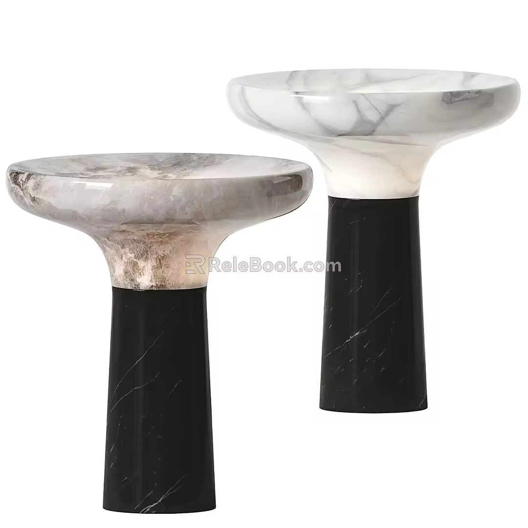 Modern Table Lamp Transparent Stone Table Lamp 3d model