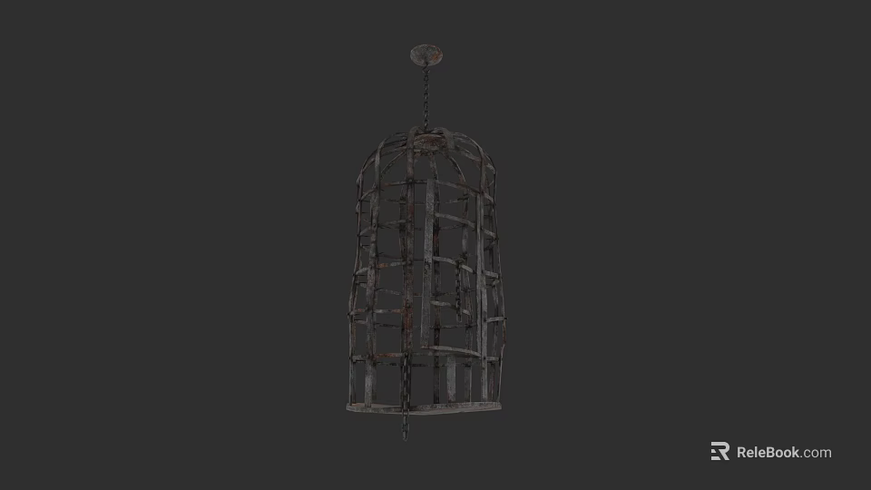 Vintage Industrial Metal Grid Pendant Light For Indoor Home Decoration 3d model 