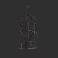 Vintage Industrial Metal Grid Pendant Light For Indoor Home Decoration