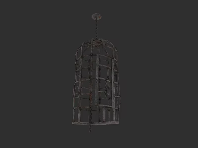Vintage Industrial Metal Grid Pendant Light For Indoor Home Decoration 3d model