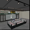 Refrigerated Display Freezers for Fresh Meat Vegetables in Commercial Store Showcase