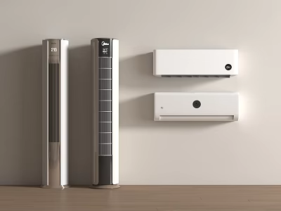 modern air conditioner vertical air conditioner wall-mounted air conditioner 3d model