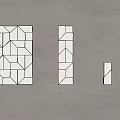 Modern Geometric White Wall Lamps Mounted On Beige Wall With Soft Lighting Design