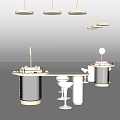 Counter shelf Nakajima dressing table 3d model