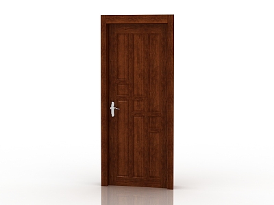 Modern Interior Door Solid Wood Door 3d model