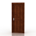 Modern Interior Door Solid Wood Door 3d model