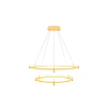 Modern Gold Double Ring Circular Ceiling Light With Stylish Design For Interior Decor 3d model