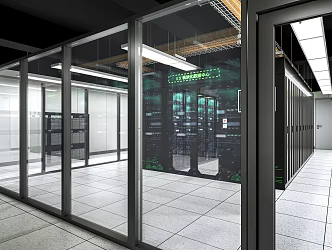 Equipment room cabinet fire fighting equipment server network equipment weak current box 3d model