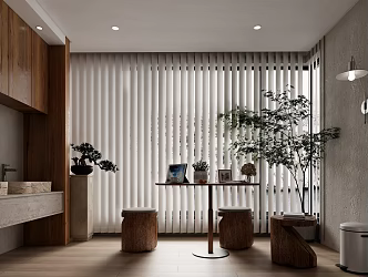 Quiet wind home leisure balcony 3d model