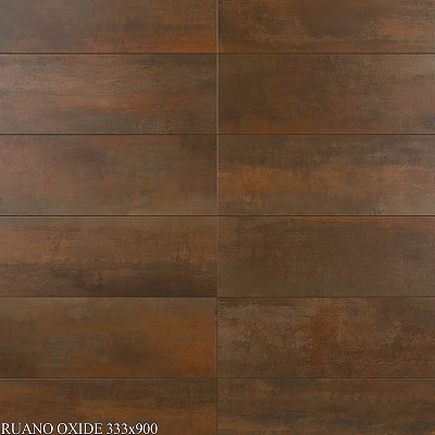 Brown Textured Ceramic Tile Components With Rustic Pattern For Modern Floor Design 3d model