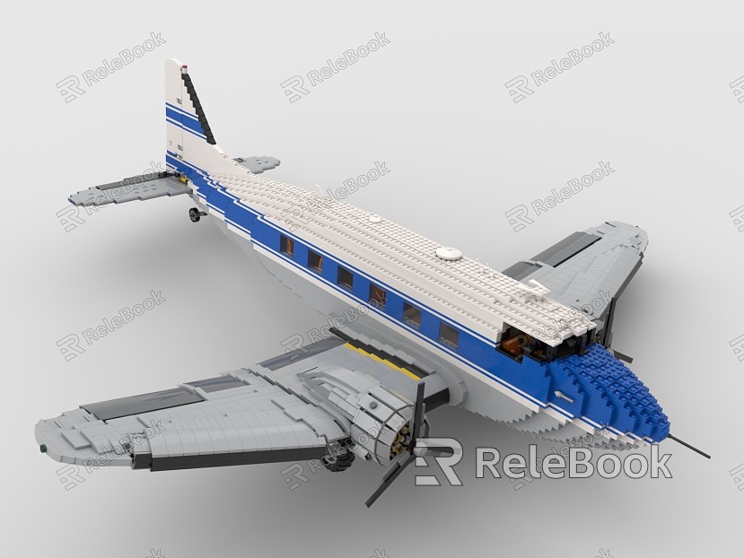 LEGO toy airliner aircraft propeller aircraft model