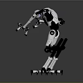 Industrial Robot Single Wheel Robot Double Wheel Robot Assistant Small Robot 3d model