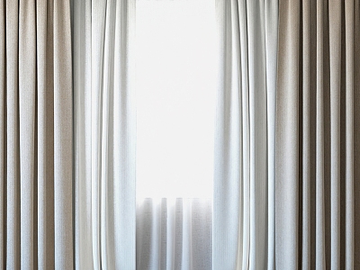 Fabric curtains 3d model