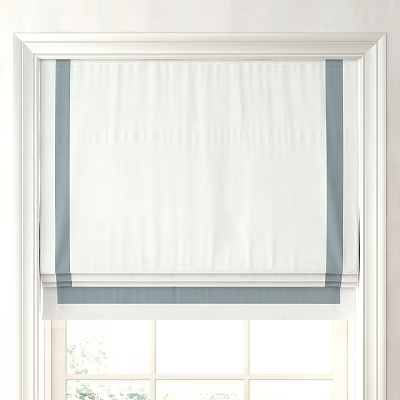 White Roman Shades With Gray Trim Modern Light Filtering Window Covering 3d model White Roman Shades With Gray Trim Modern Light Filtering Window Covering 3d model