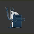 Various Modern Leisure Chairs With Unique Blue And Gray Designs