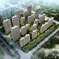 Building District Planning 3d model