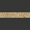 Square Terrazzo Slab Featuring Yellow Orange Specks On Shiny Light Decorative Surface 3d model