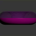 Stone Wood Crafted Purple Glowing Ring With Reflective Base Design