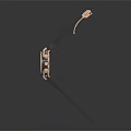 Luxury Rose Gold Watch With Diamond Encrusted Bezel And Black Rubber Strap