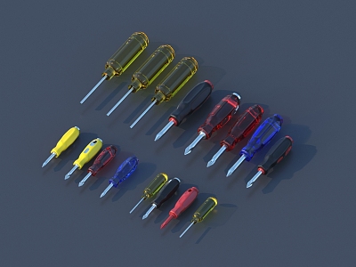 Screwdriver tools awl hardware tooling tools 3D model 3d model