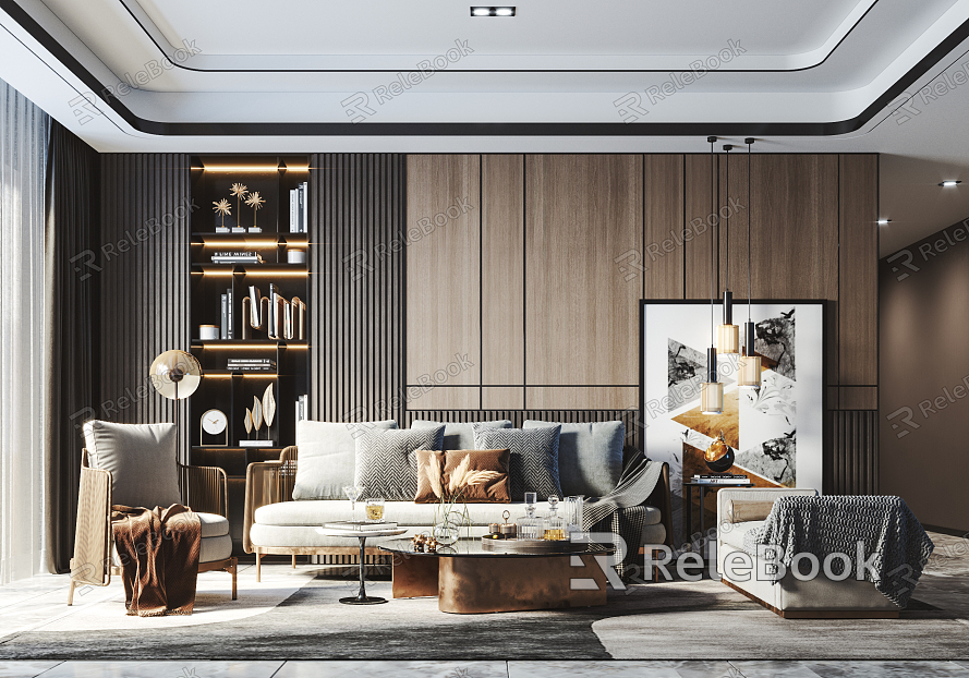 Light Luxury Living Room model