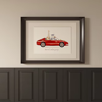 Abstract Children's Room Cartoon Hanging Paintings 3d model