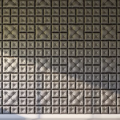 Modern Wall Decor with Geometric Stitched Patterns Elegant Textured Surface for Interior Design 3d model